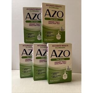 AZO Urinary Tract Infection (UTI) Self-Testing Strips 3ct 4/27+ - Lot of 5 Boxes